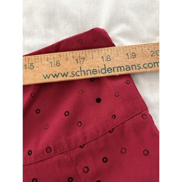 Apt. 9 Skirt Size 16 Red Black Floral Midi Pleated Velvet Whimsigoth Y2K - Picture 7 of 15